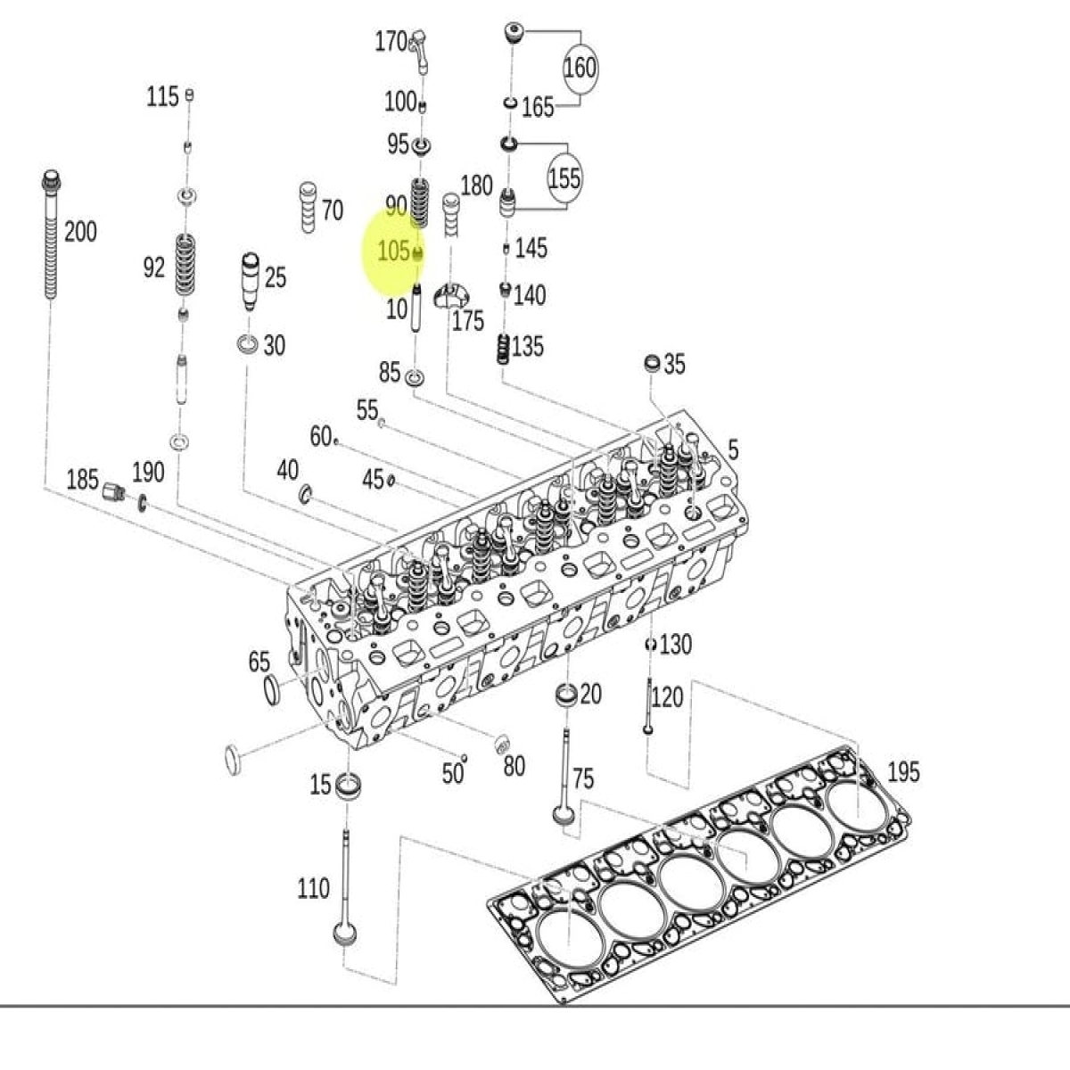CAIXA 6 RETENTOR VALVULA ELRINGKLINGER MERCEDES BENZ 904 906 924 (CX.9060530358*
