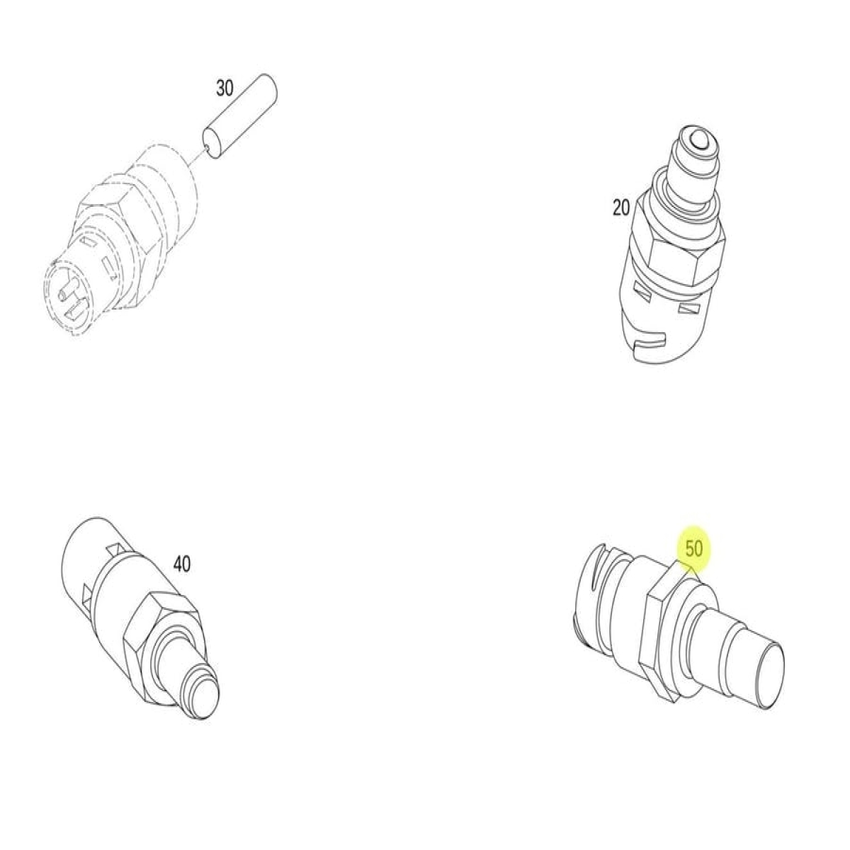 SENSOR INDUTIVO MERCEDES-BENZ ATEGO 2430 2015 | TODAS AS VERSOES - MERCEDES-BENZ