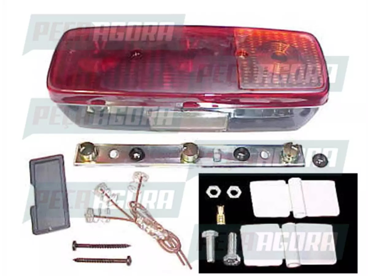 LANTERNA TRASEIRA COM VIGIA ESQUERDA MB   1313 1513 1519 2013 2019  (3455447003-