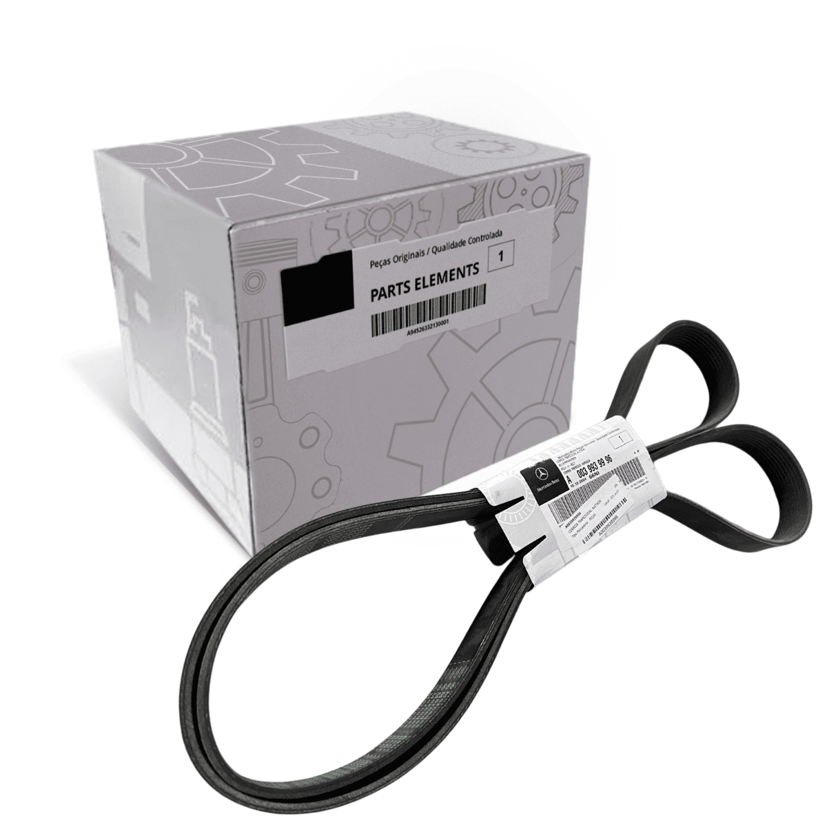 CORREIA TRAPEZOIDAL ALETADA 9PK 2338 MB AXOR / MB ACTROS (0039939996)