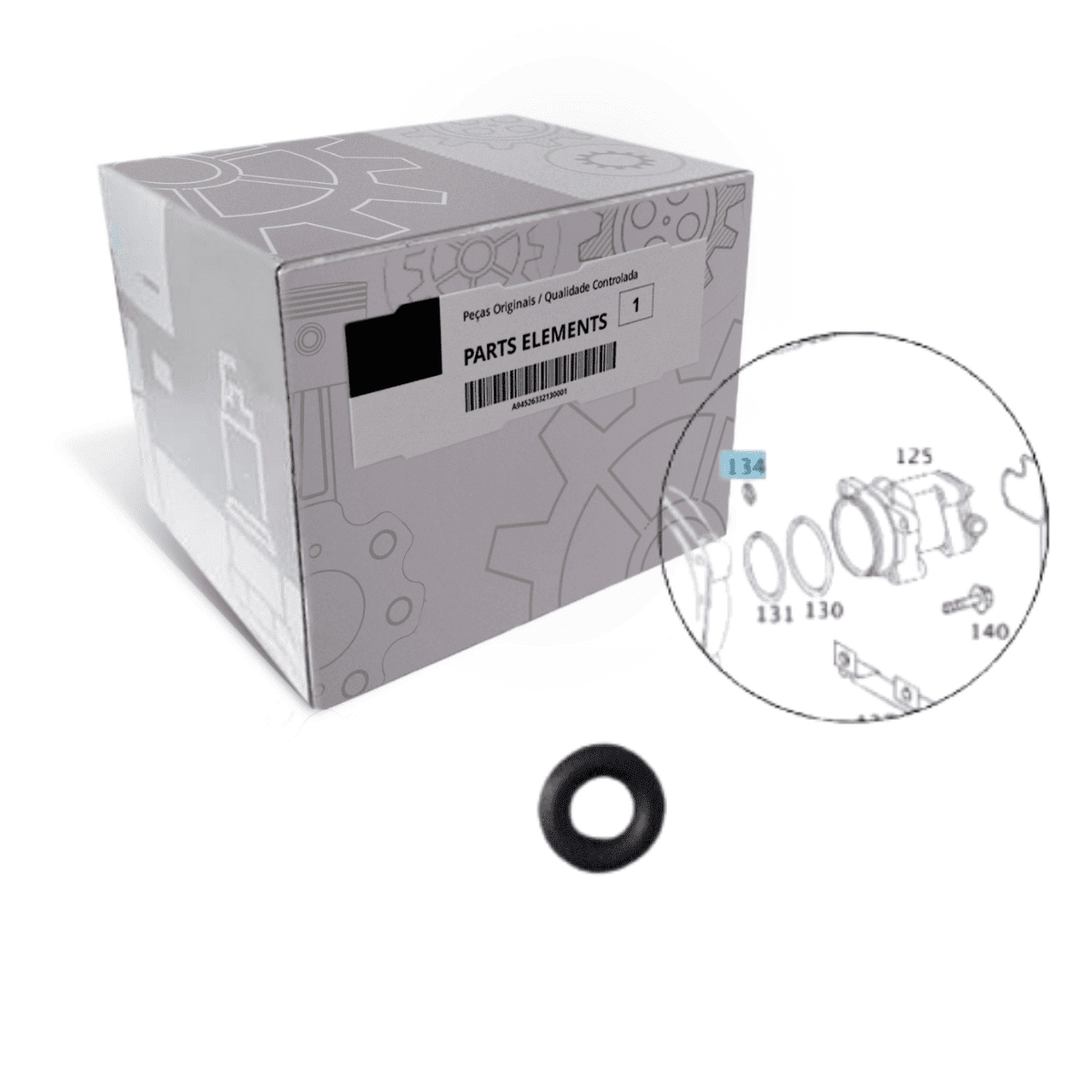 ANEL DE VEDAÇÃO DO CÂMBIO MB ATEGO / AXOR / ATRON / ACTROS (0159974048-)