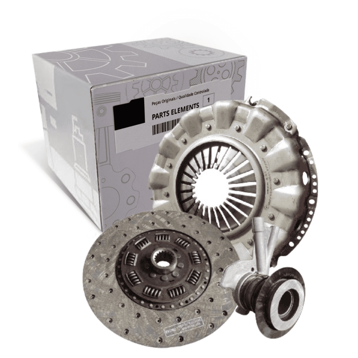KIT EMBREAGEM 350MM MB 1218R / MB1418R / MB 1620 MECÂNICO C/ CÂMBIO G85 (02425
