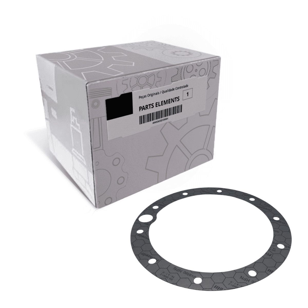 JUNTA DA TAMPA DO CUBO " SINO " 27X21,5CM MB AXOR / ACTROS / 1634 / 1938 / 26