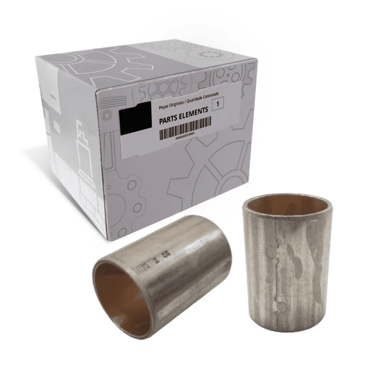 CAIXA 5 BUCHA PATIM FREIO DIANTEIRO A AR 30X34X48MM ABERTA MB L1214 1218 1418 17