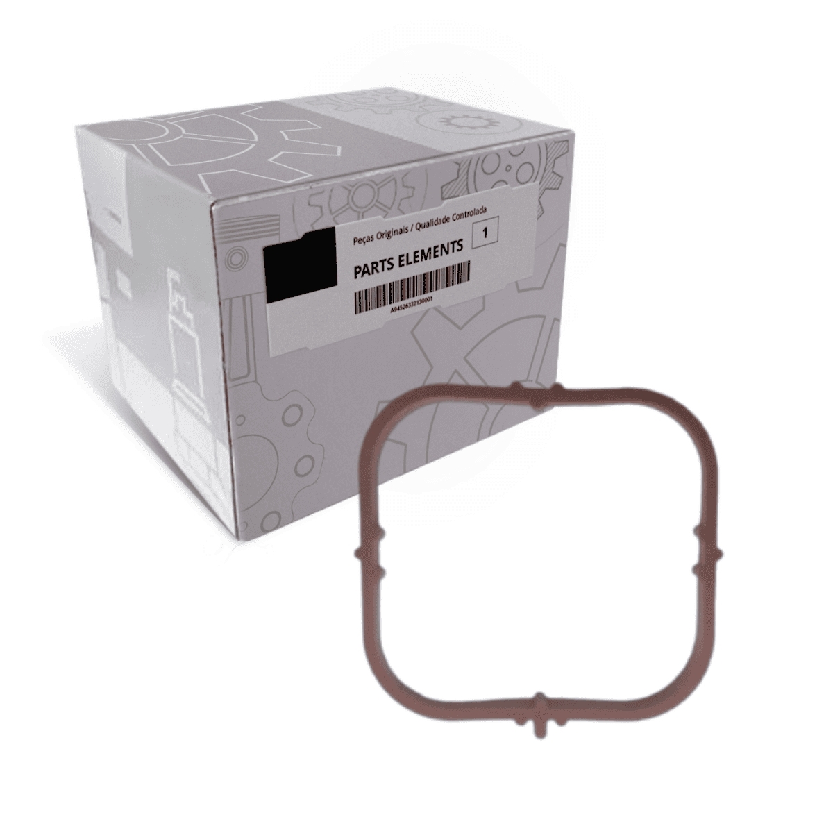 CAIXA COM 2 JUNTA COLETOR ADMISSAO/ANEL SILICONE ORI ACCELO/ATEGO/ OM904/OM906/O