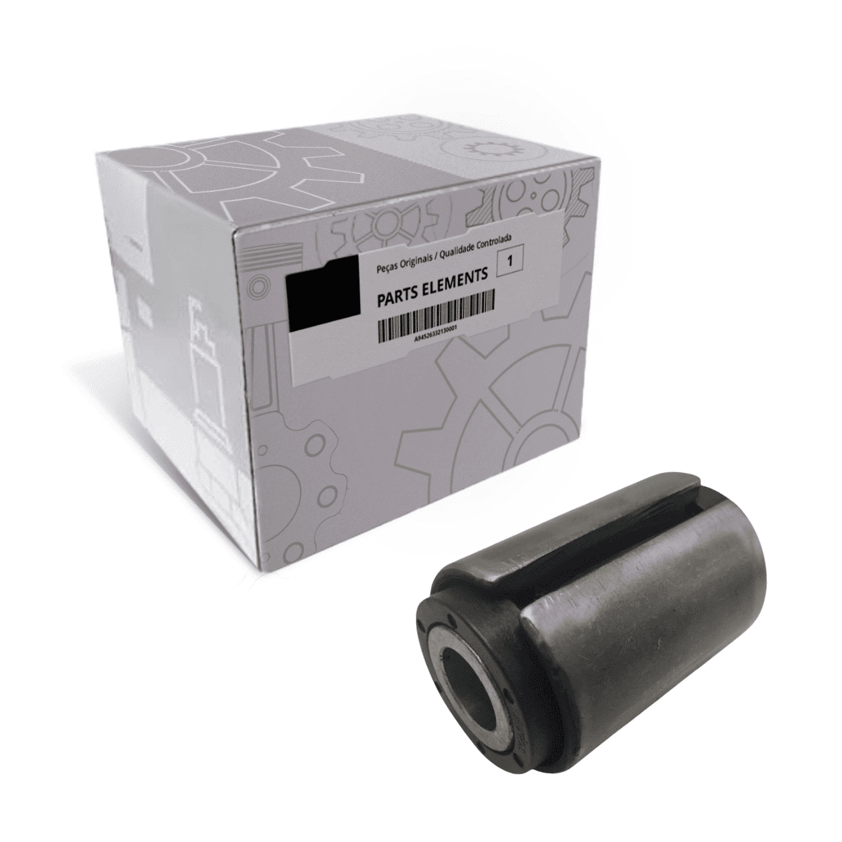 BUCHA DE BORRACHA DO OLHAL DA MOLA DIANTEIRA MB AXOR / ACTROS (9583220185)