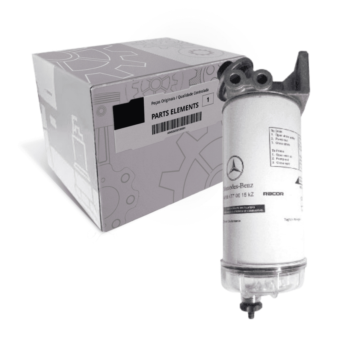 ELEMENTO FILTRO DE COMBUSTÍVEL RACOR COMPLETO COM CABEÇOTE (9584700090.)