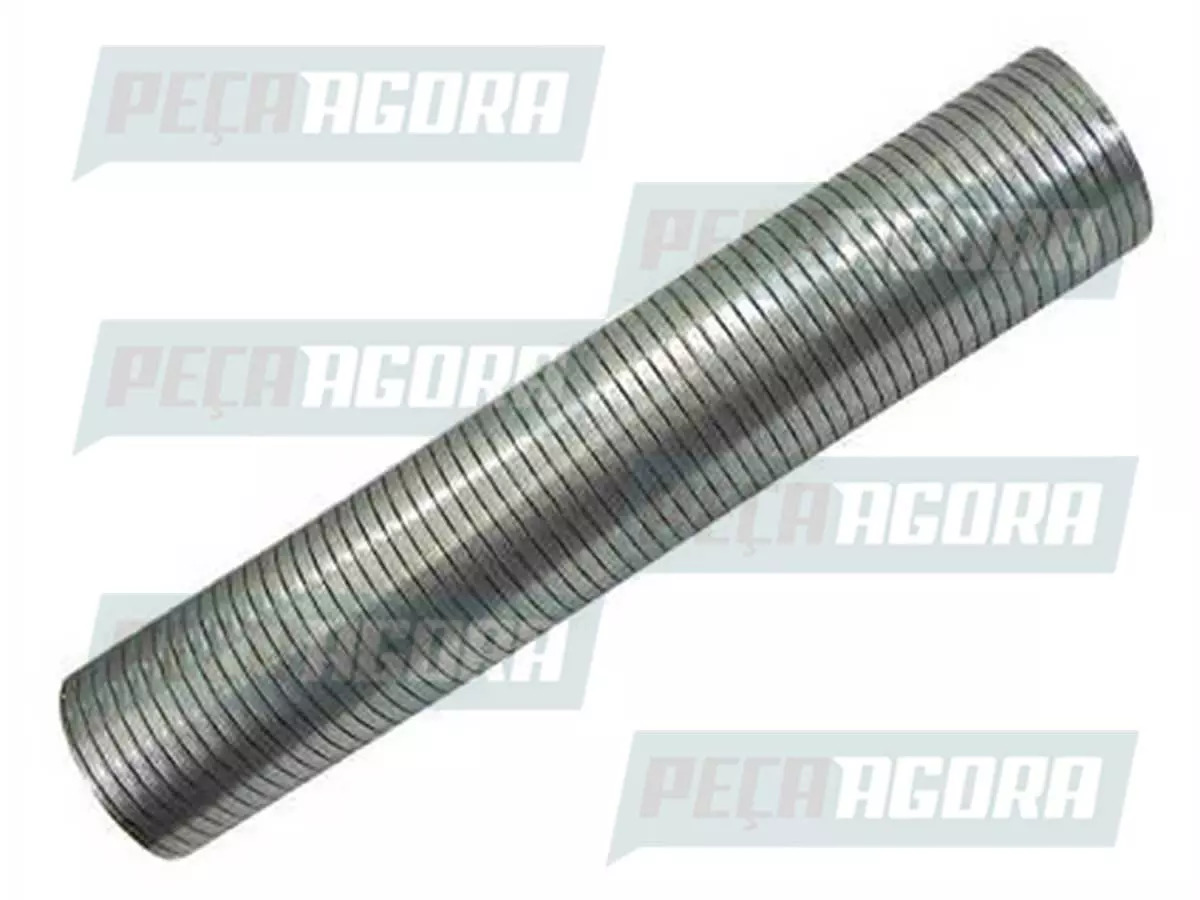 TUBO FLEXIVEL ESCAPE INOX 115X510MM MB MERCEDES BENZ 1632 1634 1938 2638 MODERNO