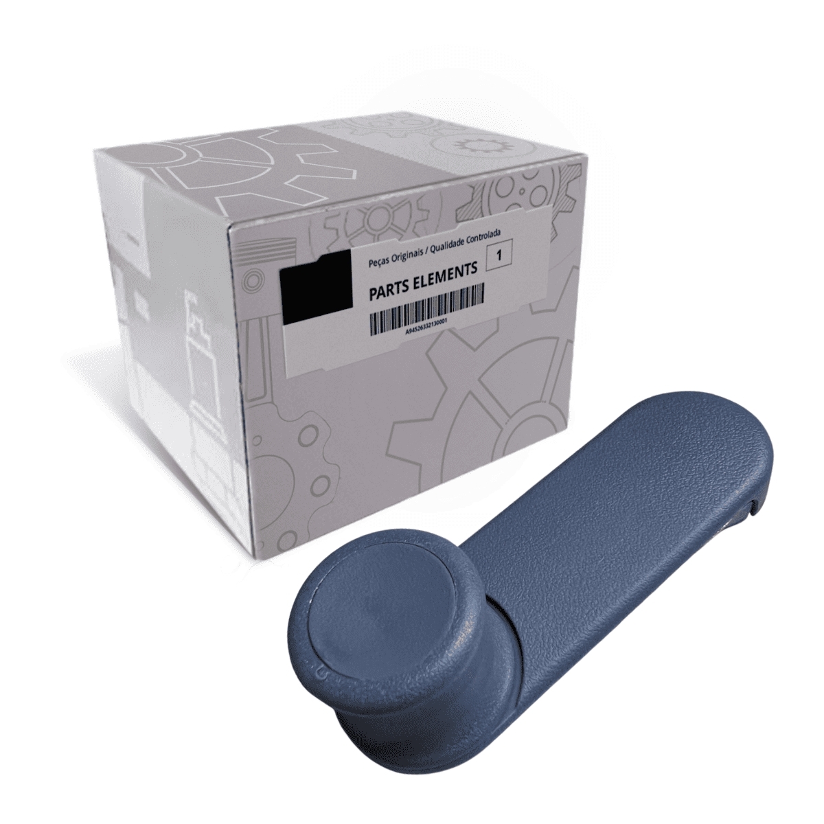 MANIVELA DE LEVANTAR O VIDRO DA PORTA - AZUL ESCURO MB ATRON / 710 / 1620 / 171