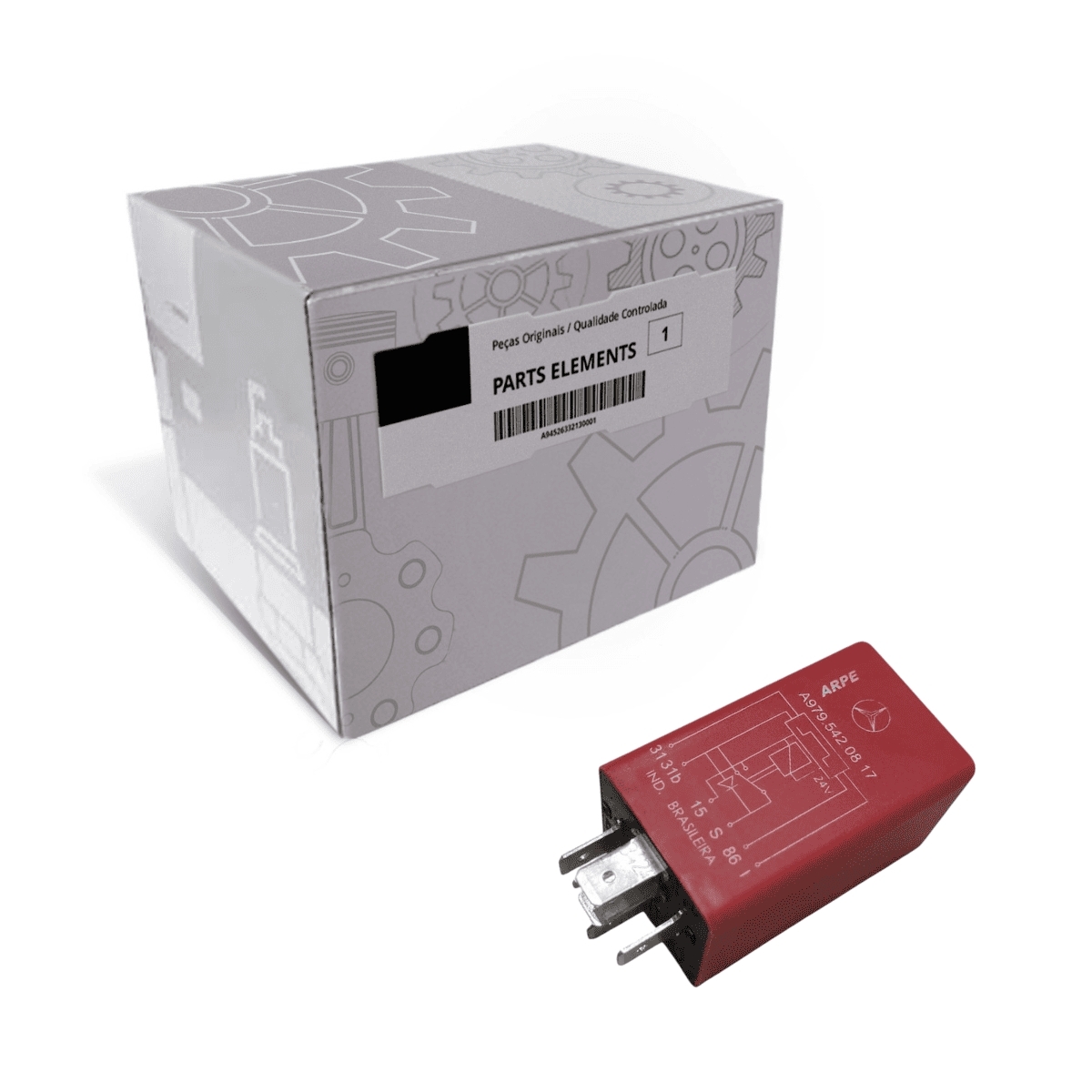 RELE TEMPORIZADOR LIMPA PARA-BRISA 24V 6 TERMINAIS (9795420817)