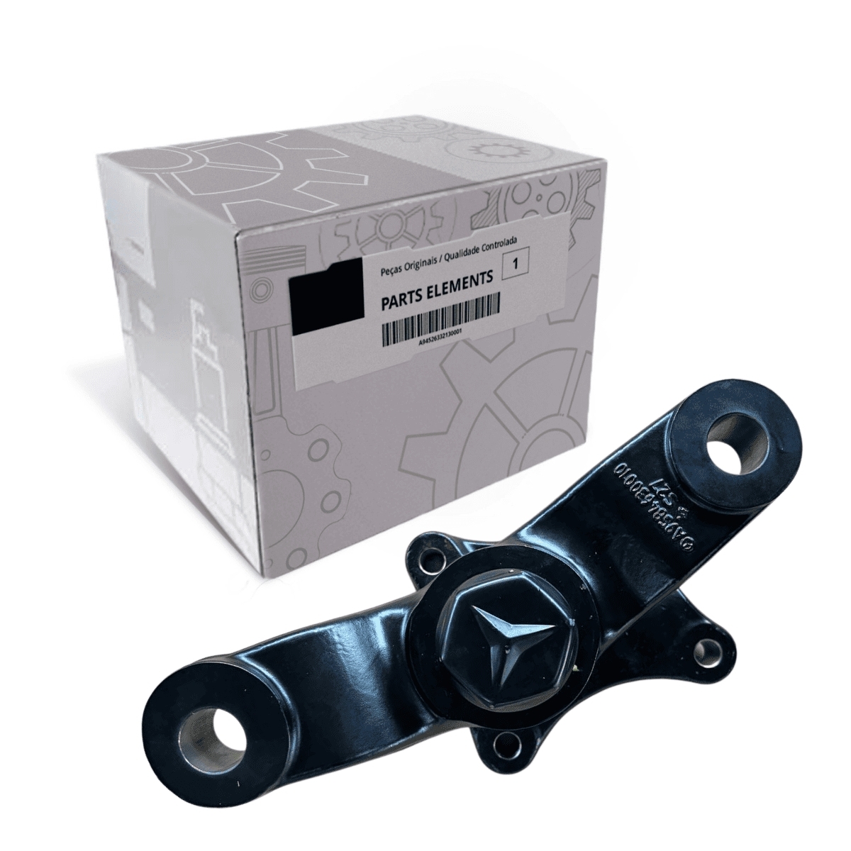 SUPORTE SUPERIOR DA DIREÇÃO LADO ESQUERDO 2º EIXO MB ATEGO (9584600229)
