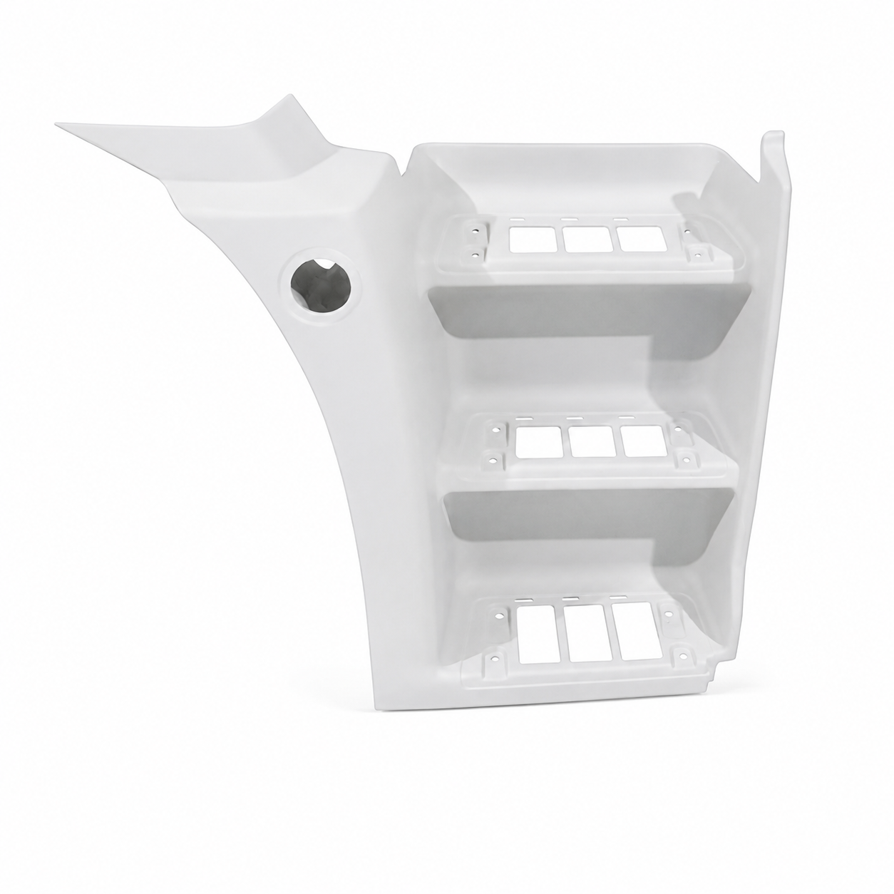 ESTRIBO 3 DEGRAUS DIREITO VW CONSTELLATION FIBRA INJETADA BRANCO NATURAL (2T2821