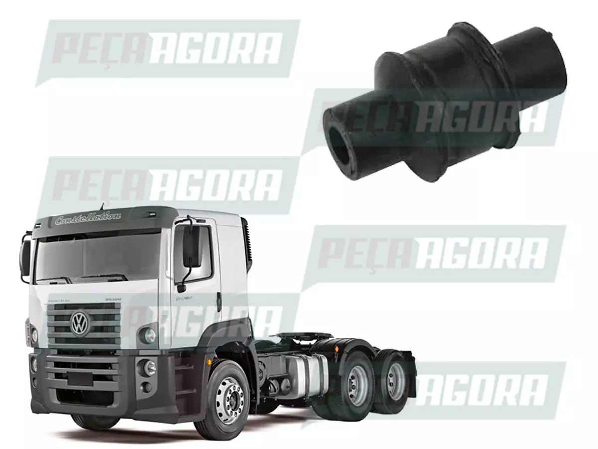 BUCHA INFERIOR AMORTECEDOR CABINE VOLKSWAGEN VW CONSTELLATION (2R2899541A.-.)