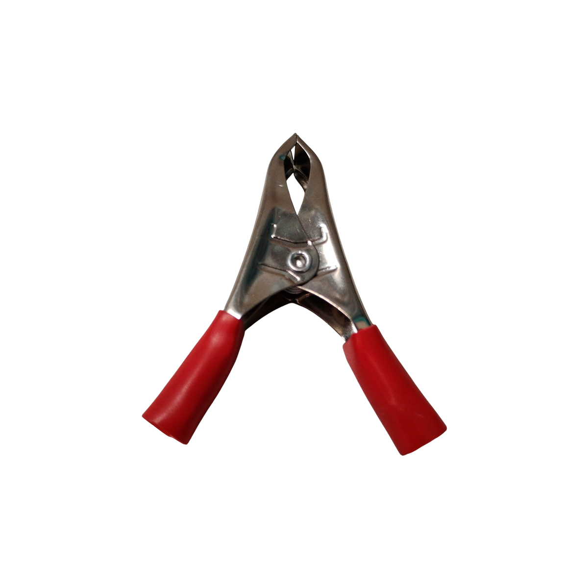 GARRA JACARE PEQUENO 10A 5CM BATERIA CARRO VERMELHO (JACARE10AVERMELHO)