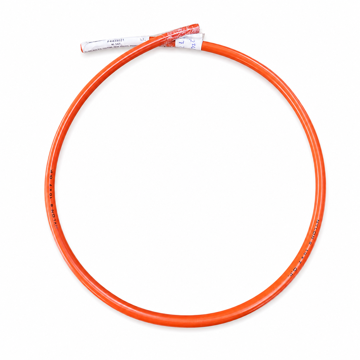 TUBO NYLON 1 METRO 10X7MM SEM TRAMA TECALON VERMELHO INSTALACAO SISTEMA A AR CAR