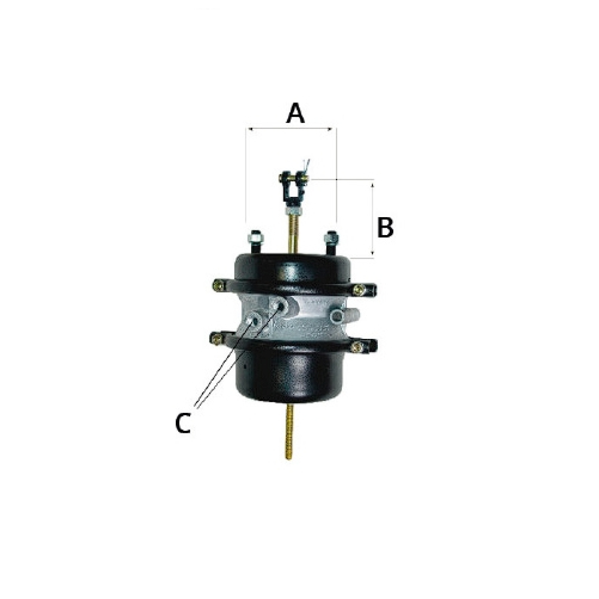 CUICA FREIO SPRING BRAKE 30X30 AR M16 FIX 120MM HT 150MM FORQ 5/8 POL M16 MOLA R
