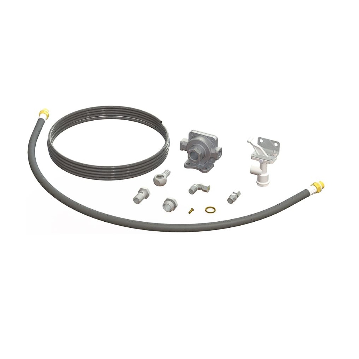 KIT INSTALACAO FREIO AR COMPLETO COM BANJO TUBO 3/8X1/2 MB 608 912 914 (KIT-ENG1