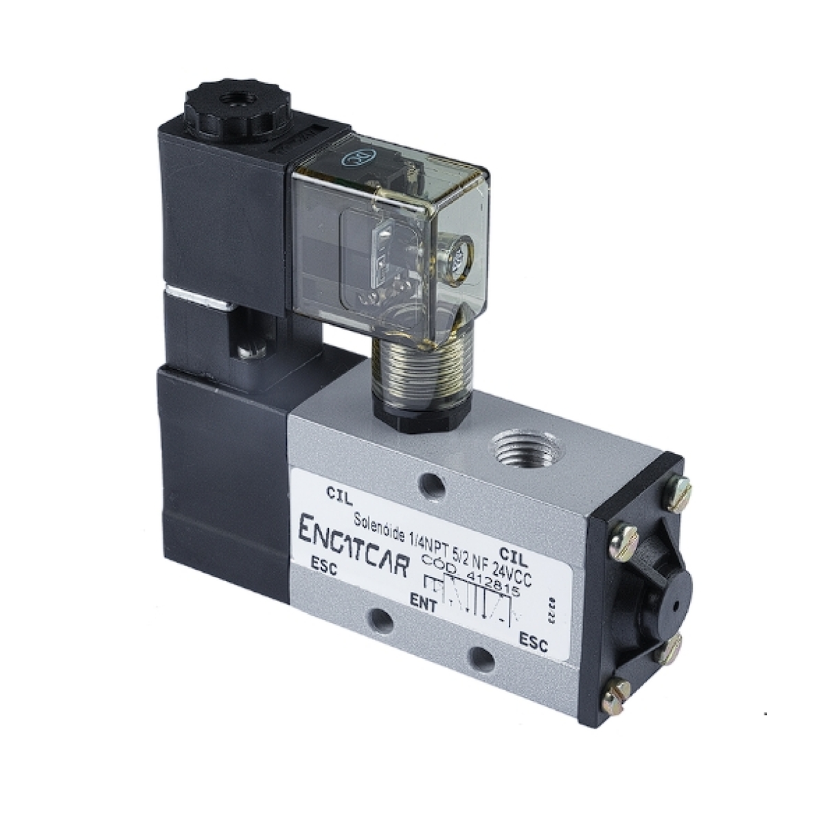 VALVULA SOLENOIDE 3/2 VIAS FECHADA PORTICOS M16X1,5MM 24V (VALVULA-ENG405843)