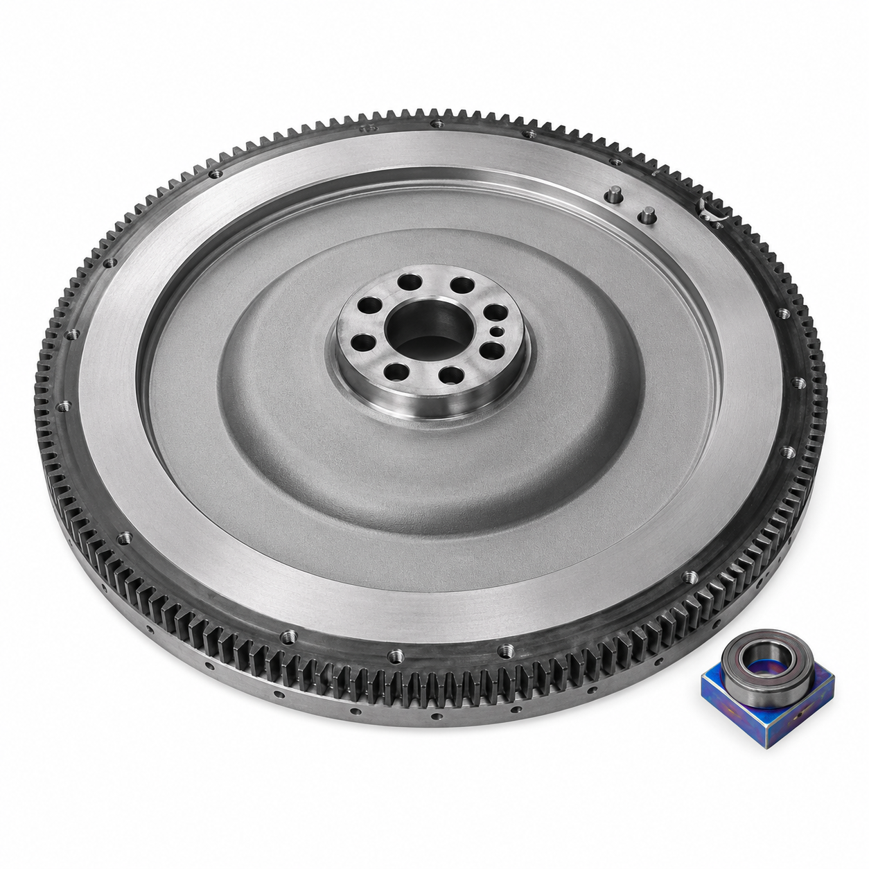 VOLANTE MOTOR COM CREMALHEIRA D-13 430MM 10 FUROS VIRABREQUIM 12 FUROS PLATO SCA