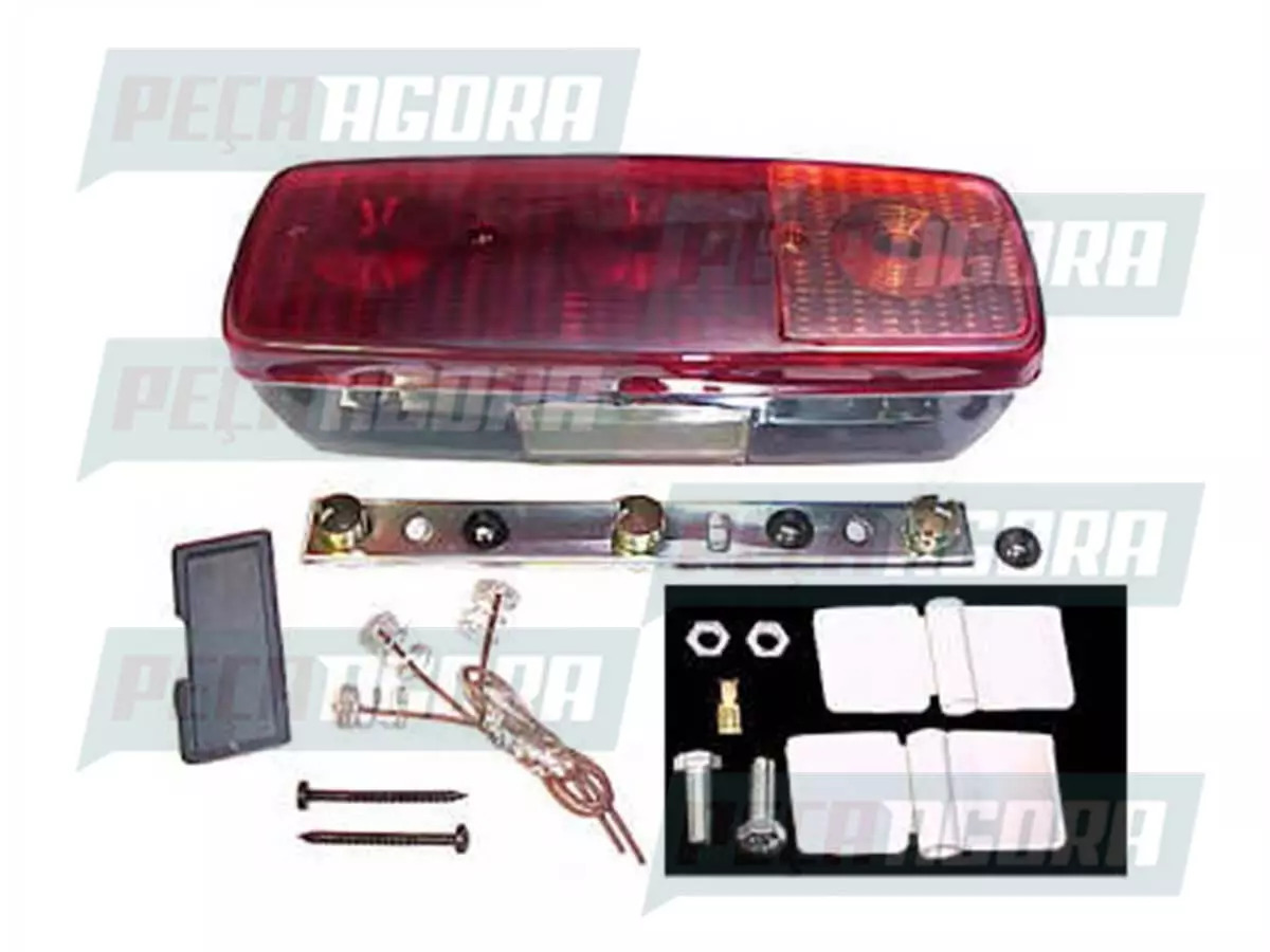 LANTERNA TRASEIRA COM VIGIA MB MERCEDES BENZ 1313 1513 1519 2013 2019 ESQUERDO (