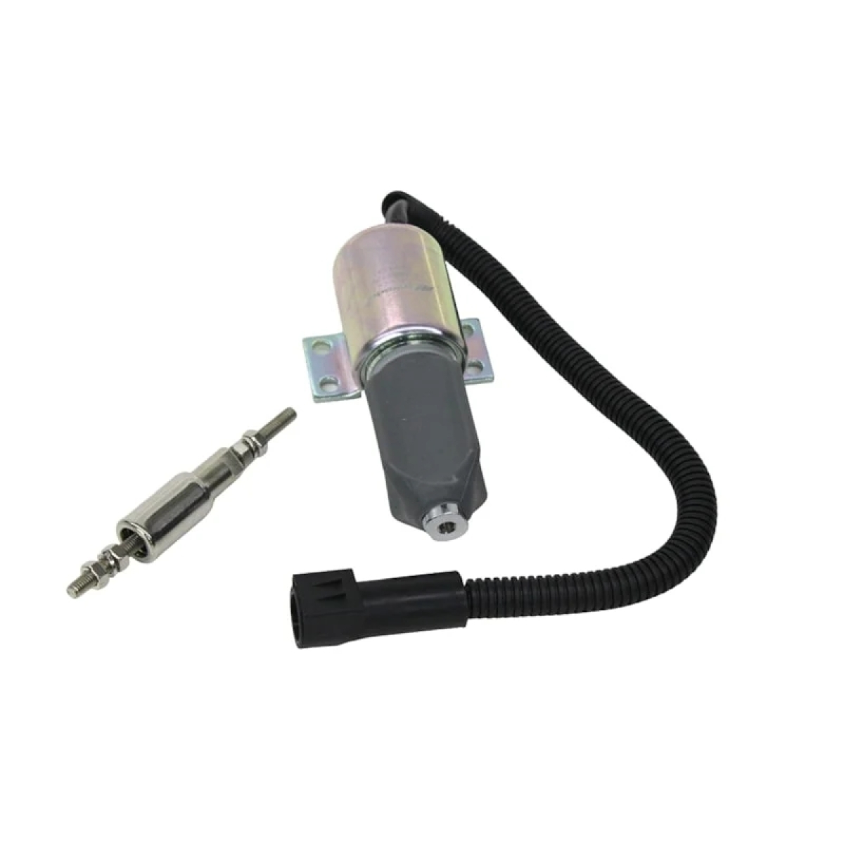 VALVULA SOLENOIDE 12V FORD/VW PARADA MOTOR CUMMINS (CONECTOR REDONDO) (4 FIOS) (