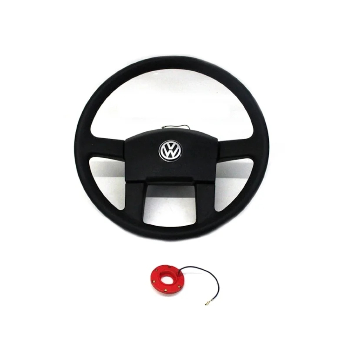 VOLANTE DIRECAO VW DELIVERY/WORKER/ONIBUS/MICRO ONIBUS (COM TAMPA MODELO AN... (