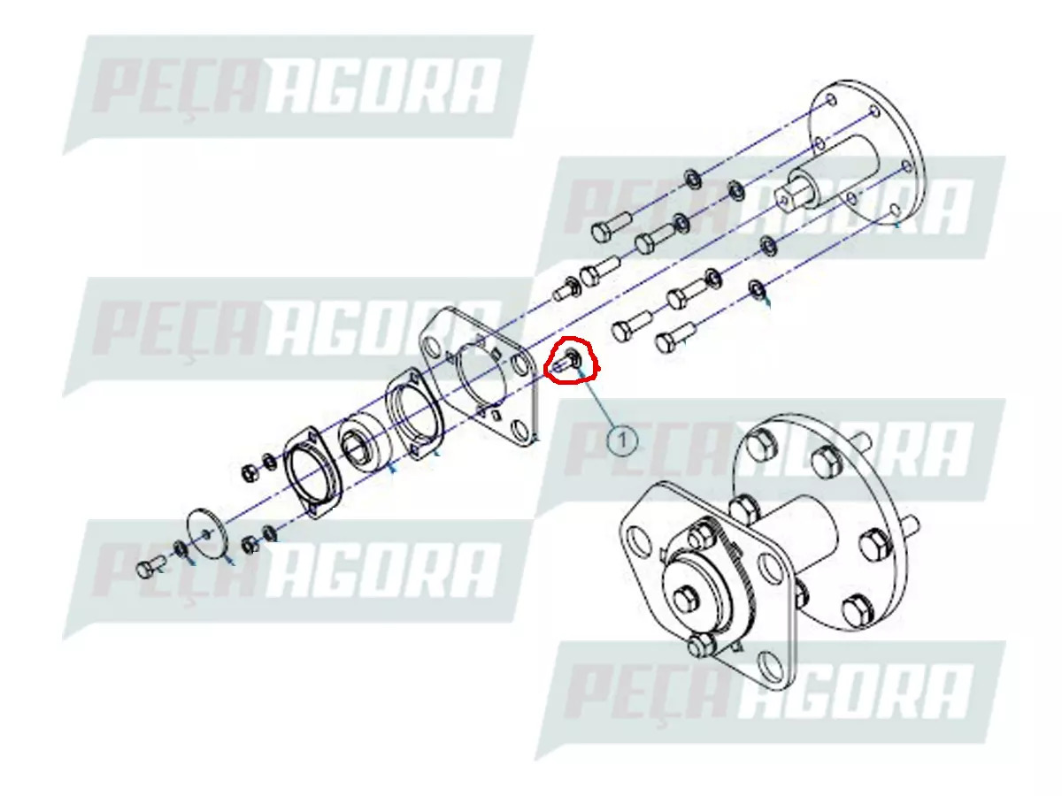 CAIXA PARAFUSO CRG CL8.8 M8 1.25 x20MM PLD ​CASE SR175​   (CX.072950 **12)