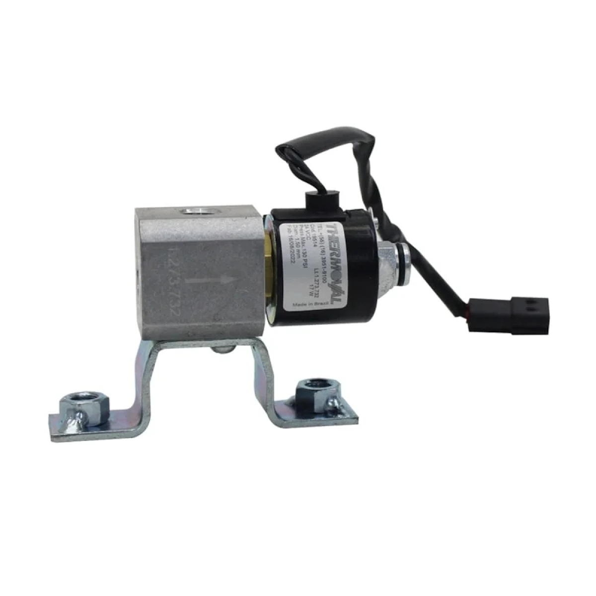 VALVULA SOLENOIDE 24V (ROSCA 1/4 NPT) FORD CARGO 6332E (CONECTOR RETANG... (7600
