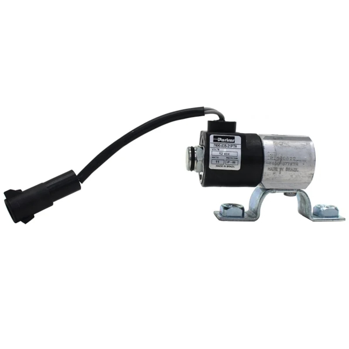 VALVULA SOLENOIDE 12V FORD/VW (ROSCA 1/4 NPT) (CONECTOR REDONDO) (2SP901015A-2RG