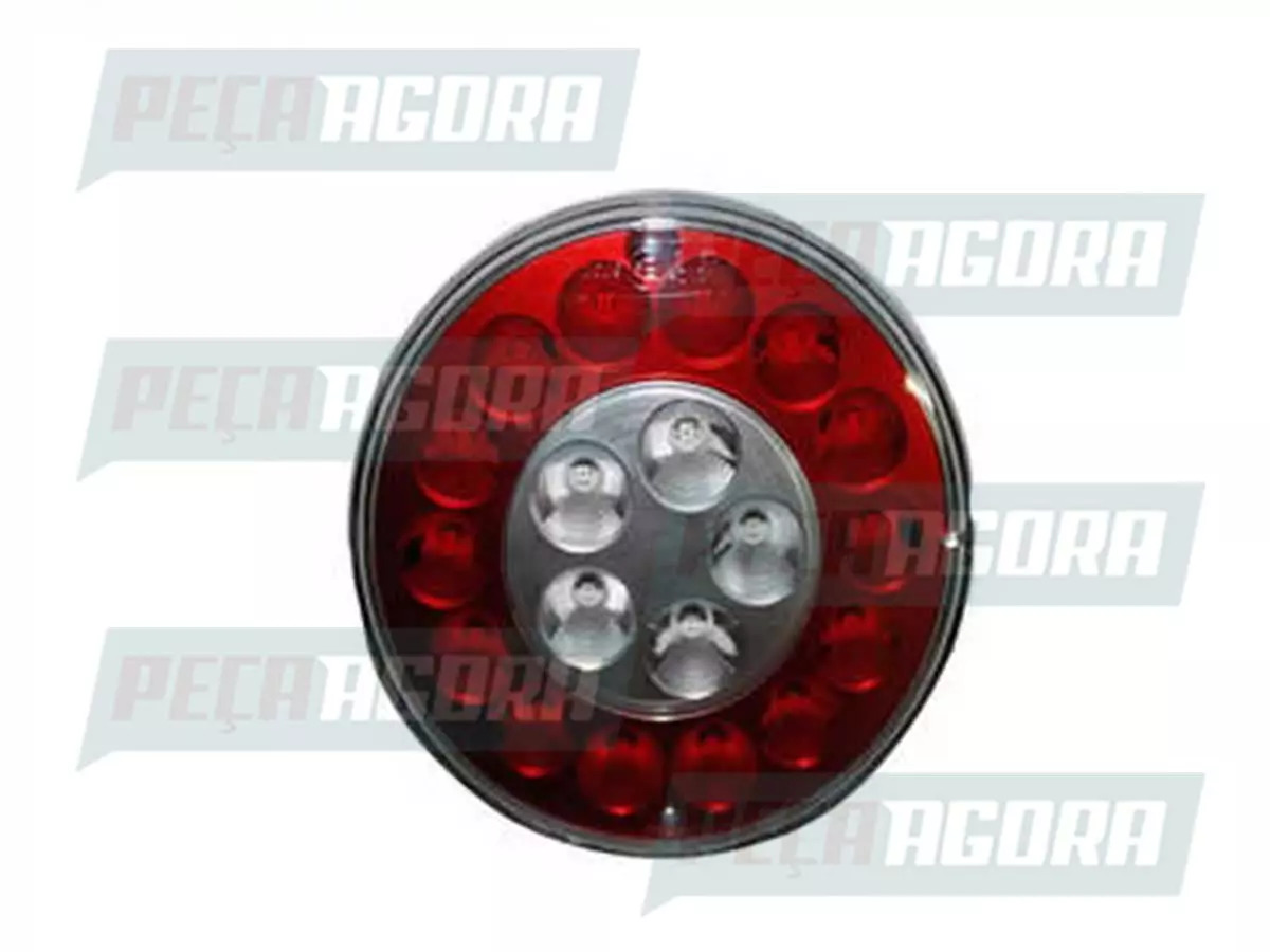 LANTERNA TRASEIRA VERMELHA BRASPOINT 140 MM FREIO PISCA LANTERNA LED VC2088 VC20