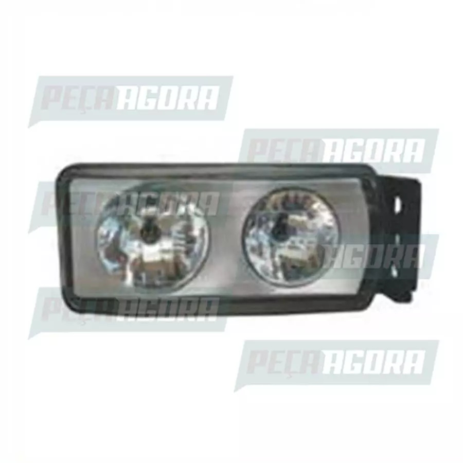 FAROL PARA IVECO STRALIS TRAKKER TECTOR CURSOR MASCARA CINZA LE ESQUERDO  (50402