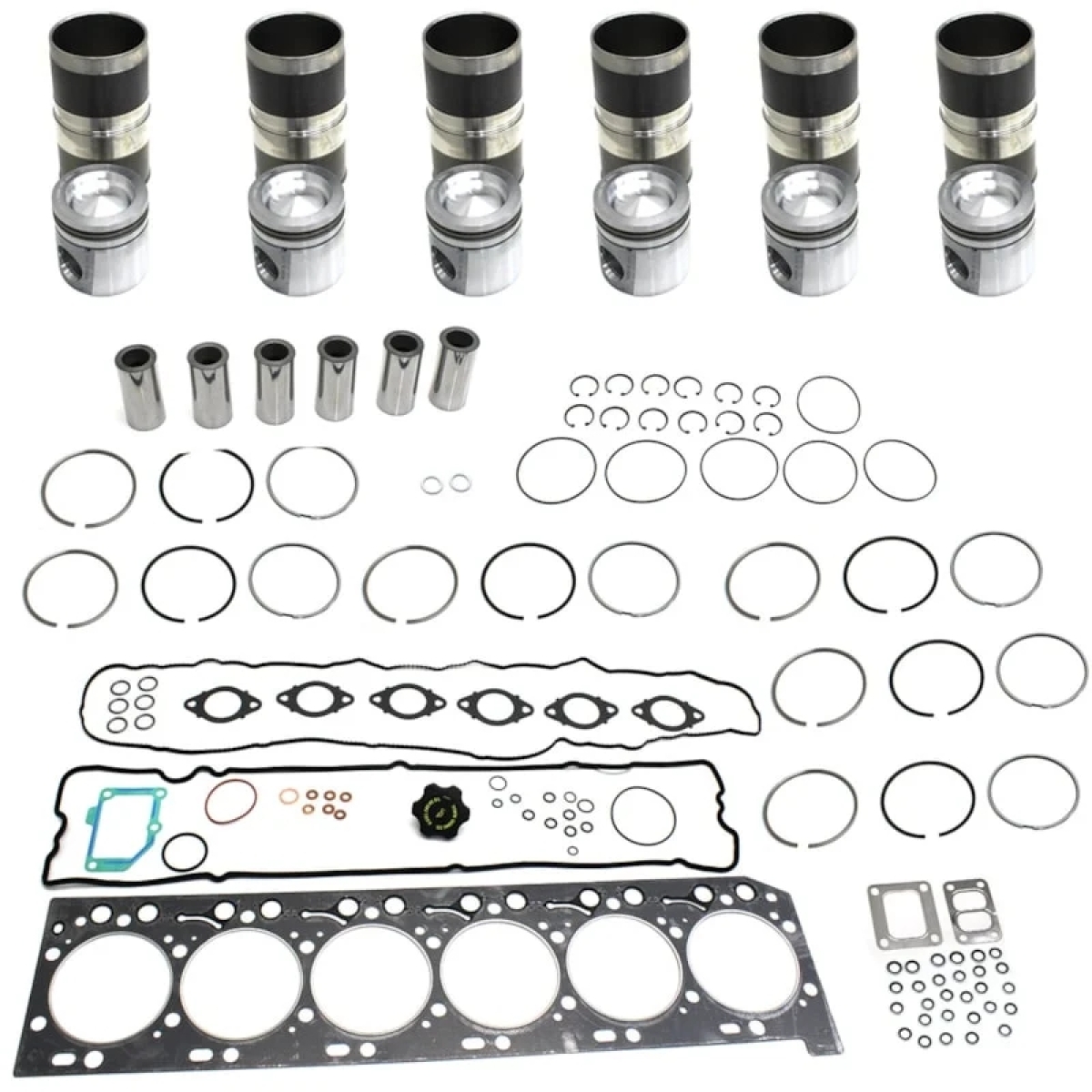 KIT/KITAO MAXI FORCA COMPLETO MOTOR CUMMINS SERIE ISC 6CIL (PISTAO 4933120/CA...