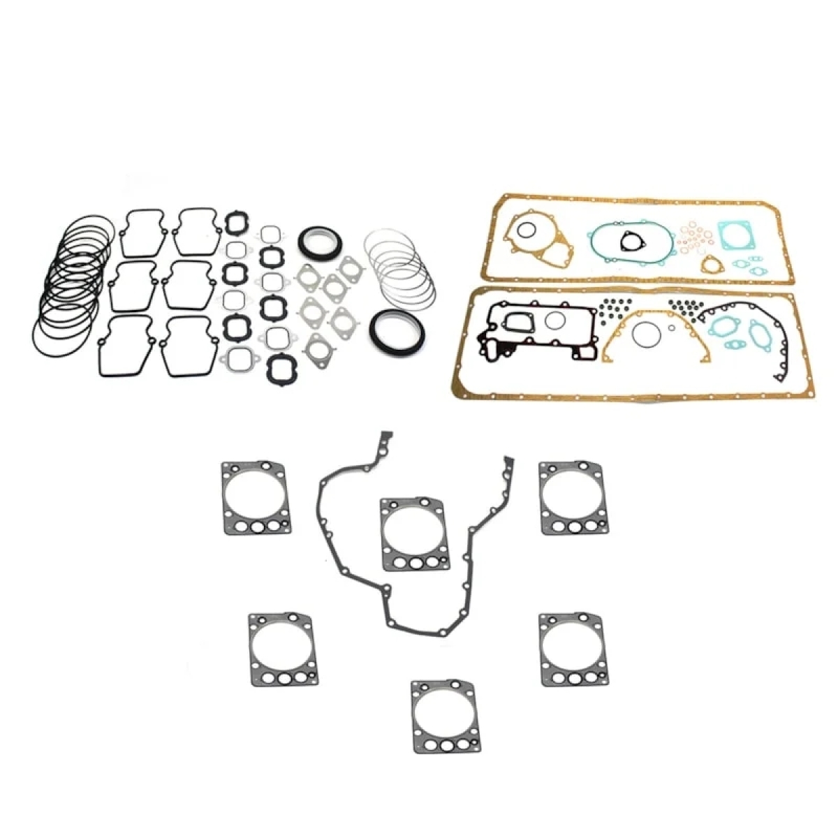 JG JUNTAS MOTOR COMPLETO MB MOTOR OM457LA (COM JUNTA PARA CABECOTE COM REBAIX...