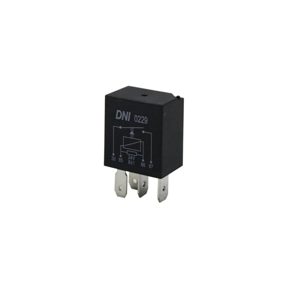 MINI RELE AUXILIAR 24V 40A C/RESISTOR NA BOBINA 2X4,8MM+2X6,3MM (4 TERMINAIS) SE