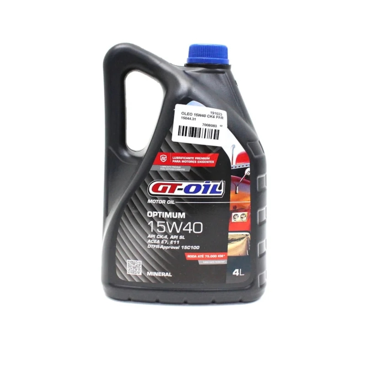 OLEO 15W40 CK4 PARA NOVO DELIVERY GTOIL 4LT (MX0174-MX0177-MX0176-15044)
