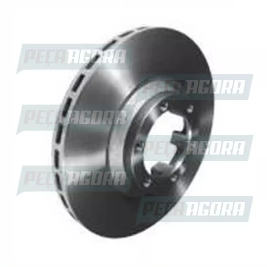 DISCO FREIO DIANTEIRO VENTILADO SEM CUBO MB 710 715 ACELLO 323MM 6 FUROS (979421