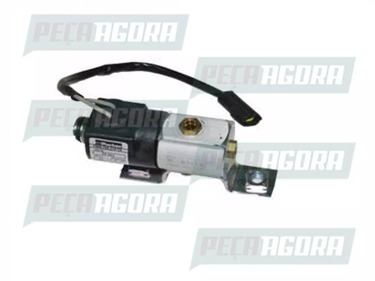 VALVULA SOLENOIDE 12V 1/4'' NPT 155MM VW 8150E 9150E 17 23 24250E ONIBUS MOTOR T