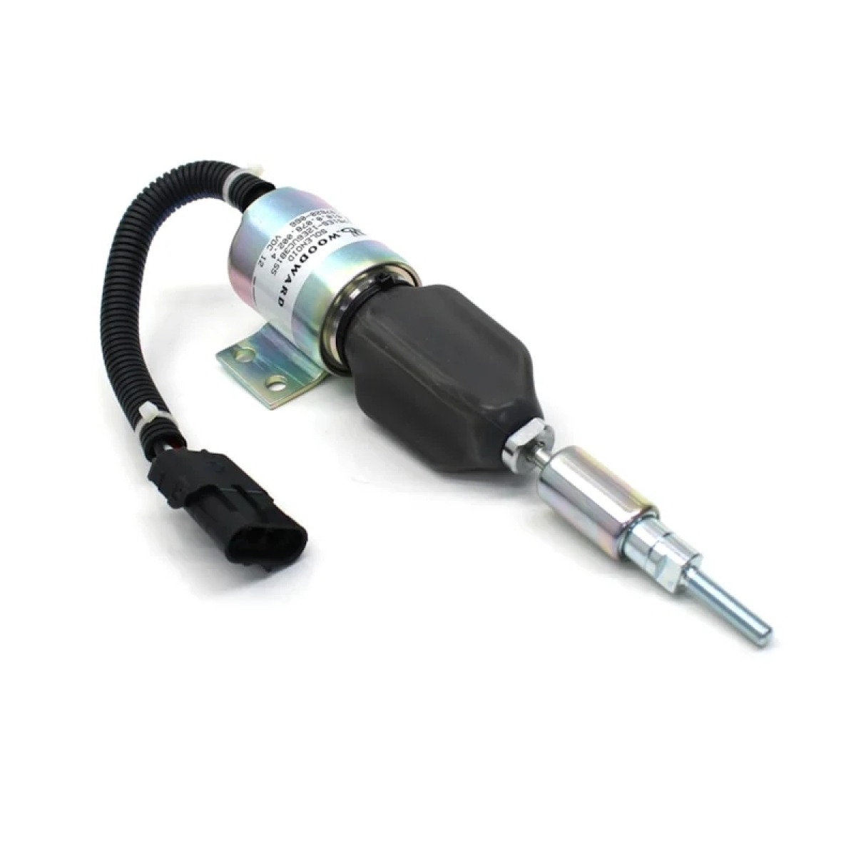VALVULA SOLENOIDE 12V VW MOTOR MWM X10 (CONECTOR RETANGULAR) (3 FIOS) (2S0130764