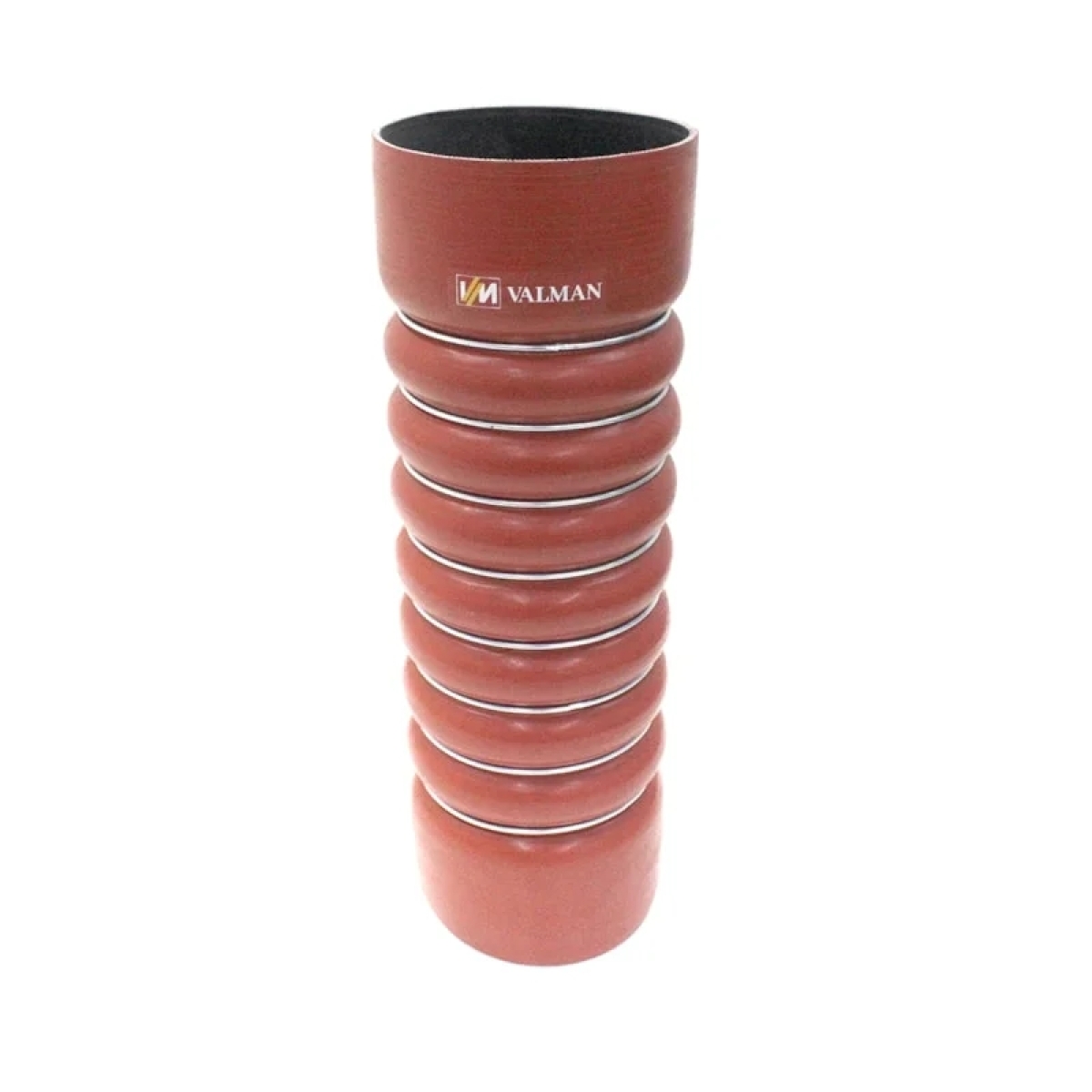 MANGUEIRA INTERCOOLER 110X110X340MM LADO QUENTE MB 1630 SILICONE VERMELHO 8 A...