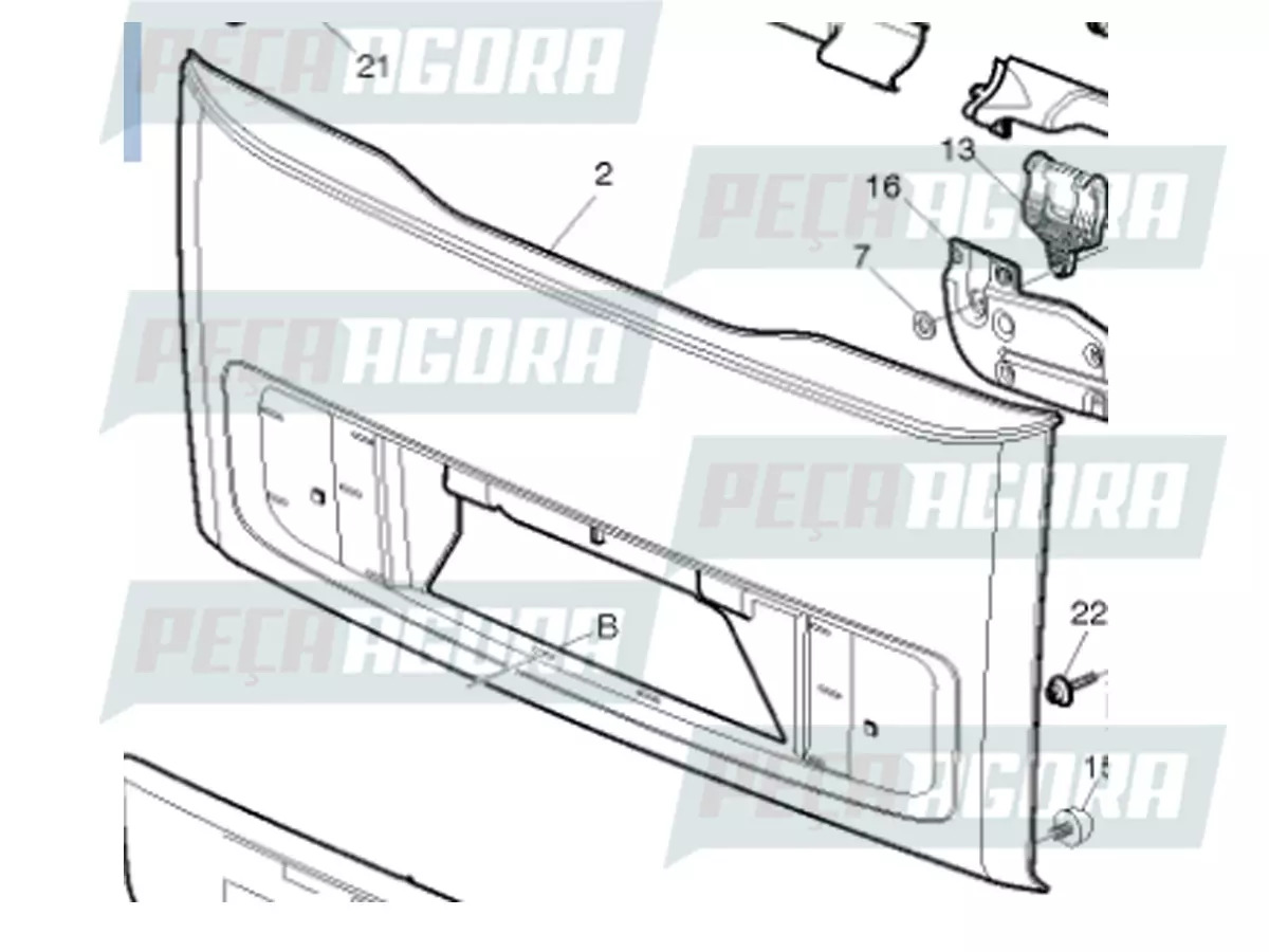 PAINEL DIANTEIRO VOLVO VM (82903491)