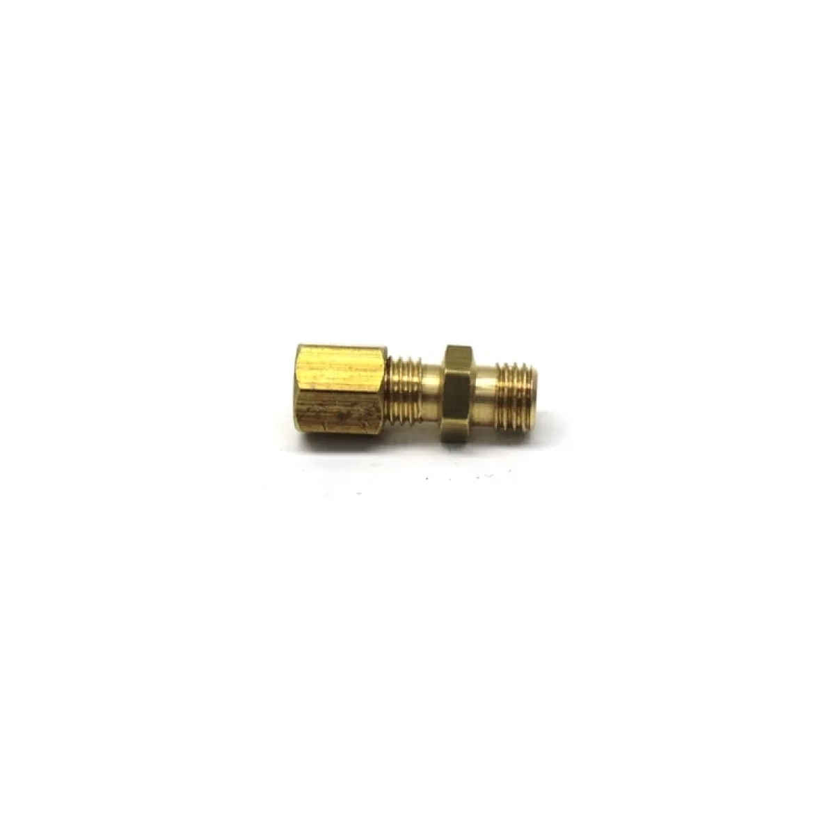 CONEXAO TEE CENTRAL 1/2 NPT X 1/4 TUBO PORCA E ANILHA . (179V)