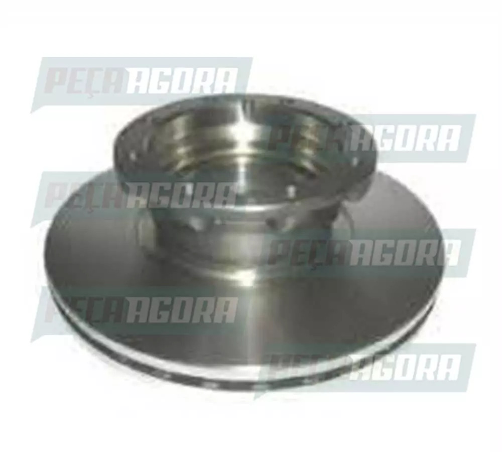 DISCO FREIO TRASEIRO VENTILADO MB 915 ACCELO 2003 DIANTE SEM CUBO 8 FUROS (97942