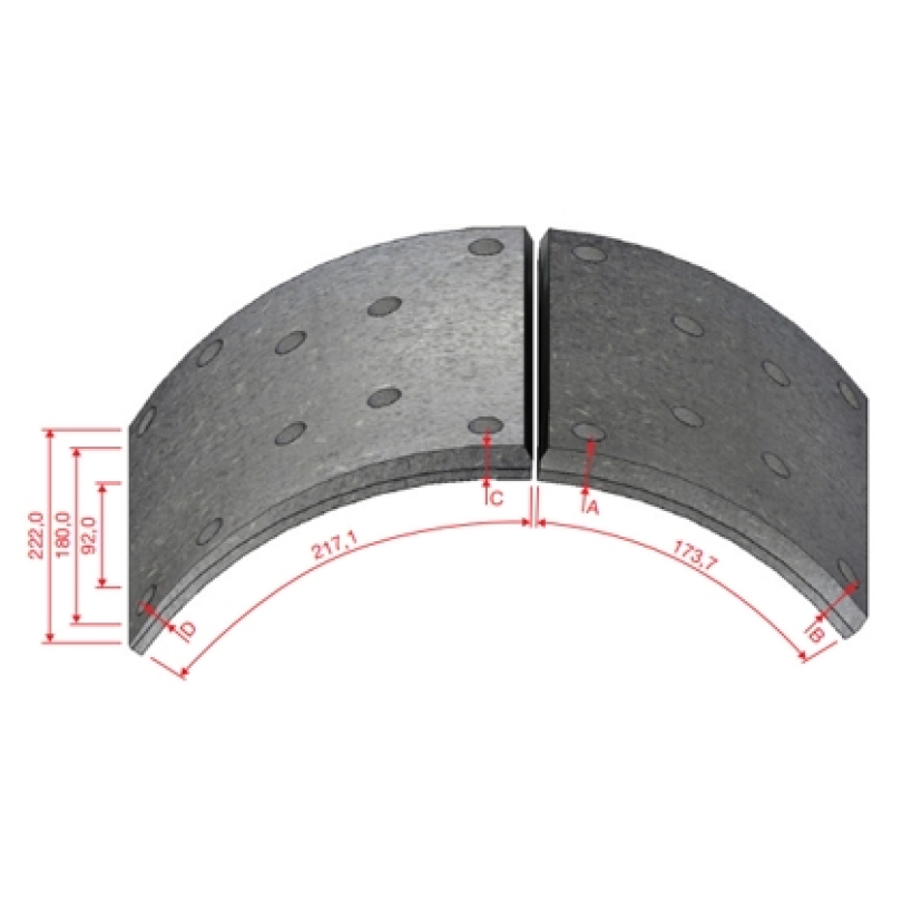 LONA FREIO TRASEIRO DM588DNA380 STD (ML3131.)
