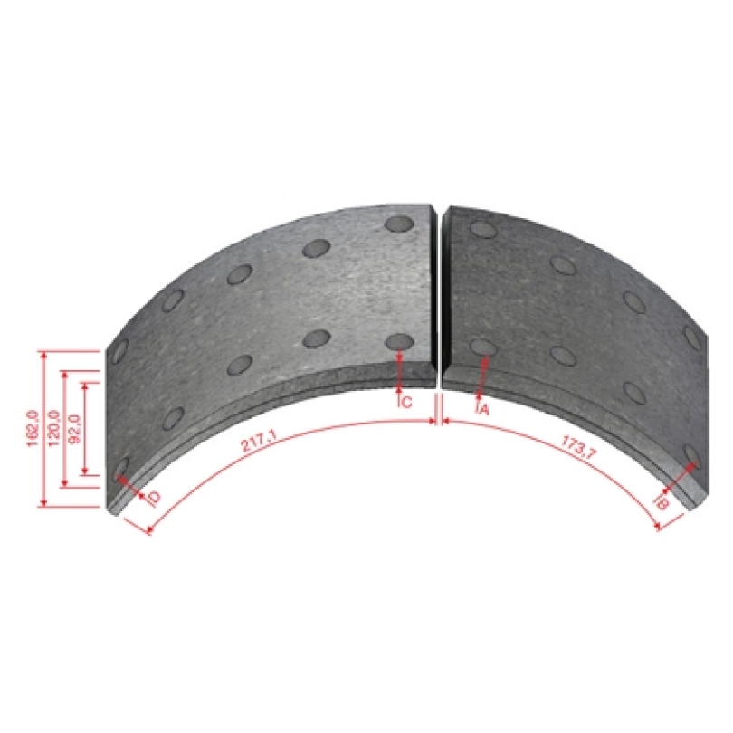 LONA FREIO DIANTEIRO DM590DNA380 STD (8040021)