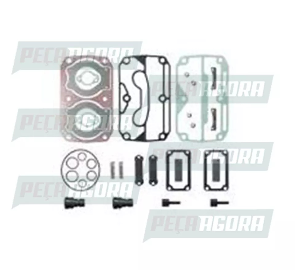 CABECOTE COMPLETO COMPRESSOR AR 86MM LK4936 BICILINDRICO PARA IVECO STRALIS TRAK