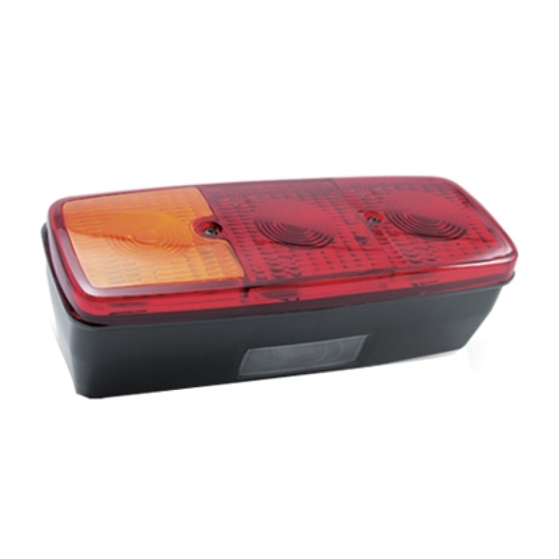 LANTERNA TRASEIRA COM VIGIA VERMELHA E AMARELA MERCEDES 1313 E UNIVERSAL (PL0516