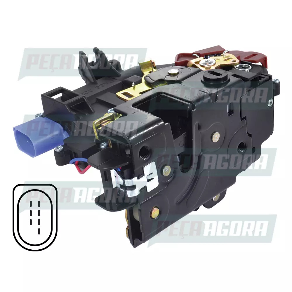 FECHADURA ELETRICA PORTA TRASEIRA ESQUERDA A3 G1 JETTA G1 (7L0839015D,.-.)