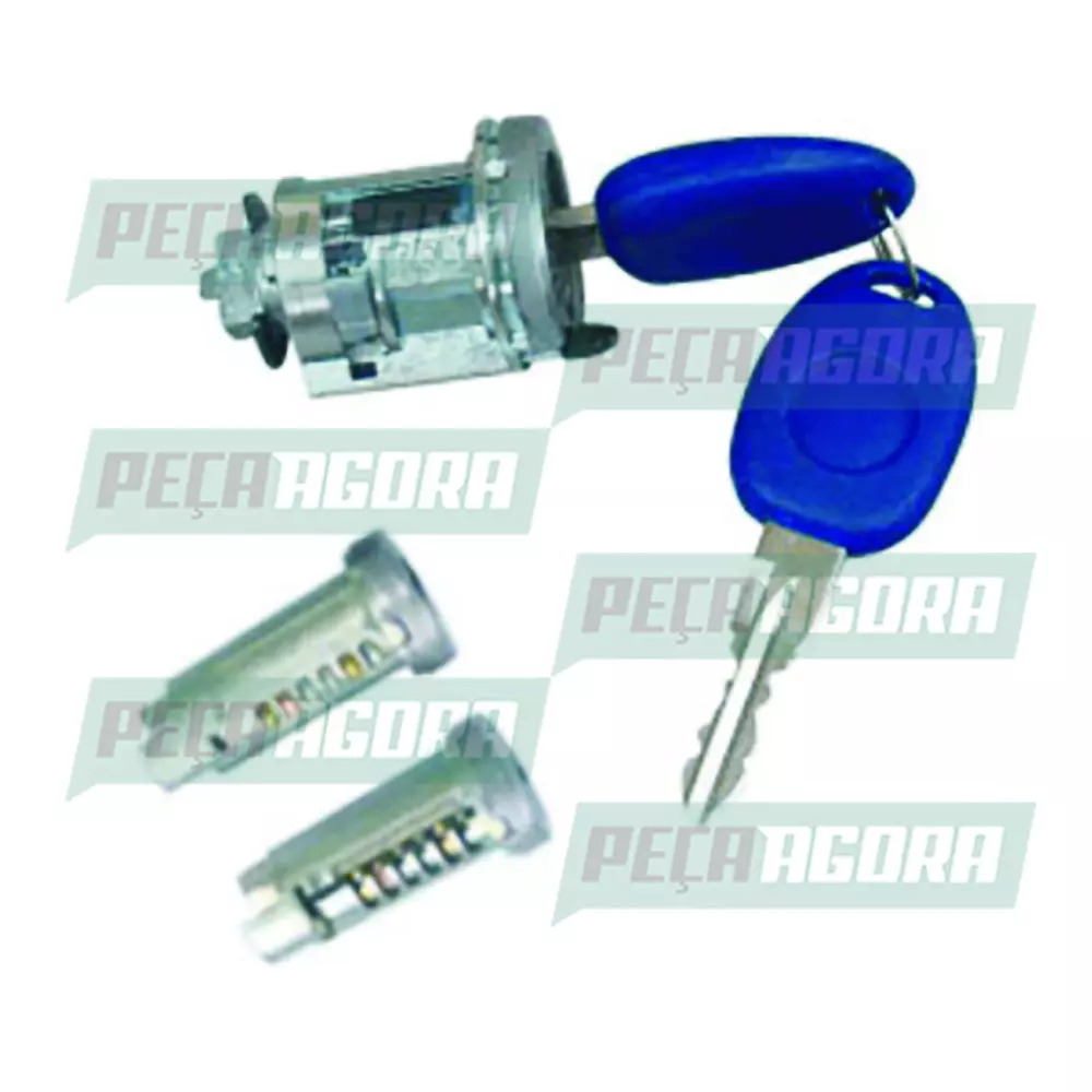 CONJUNTO CILINDRO IGNICAO PORTAS PORTA-MALAS UNO PALIO SIENA (70308)