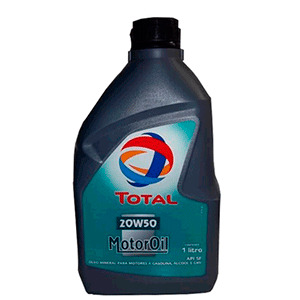 CAIXA DE 24 UNIDADES DE 1 LITRO DE OLEO DE MOTOR MINERAL TOTAL MOTOROIL 20W50 (T