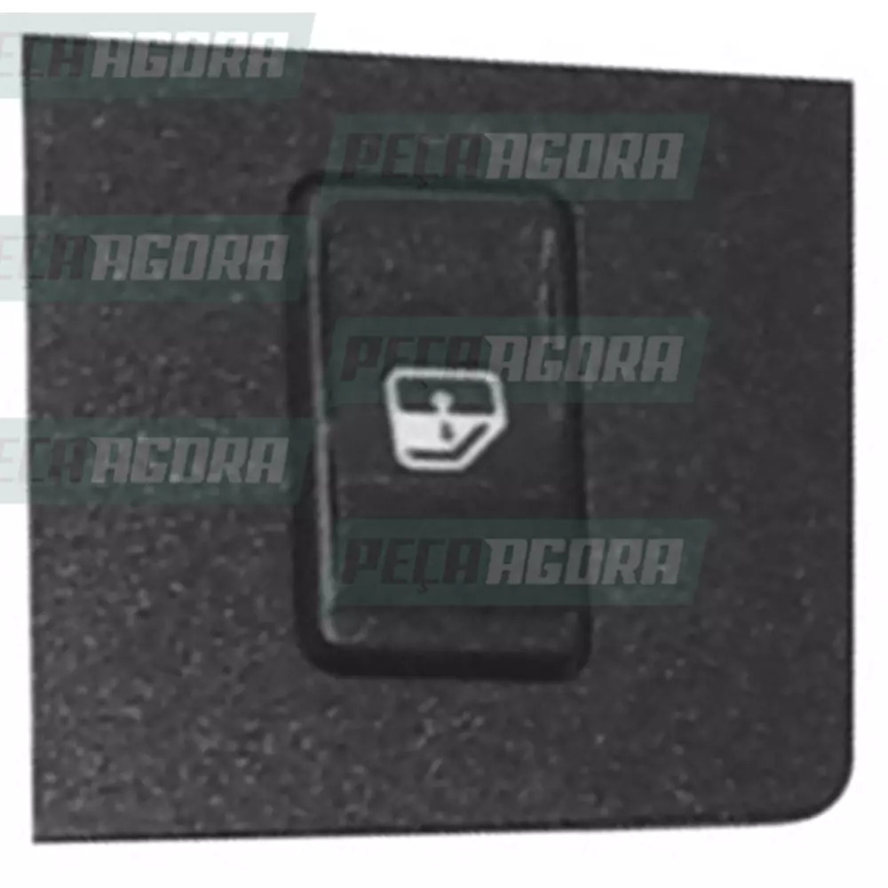 TECLA VIDRO MOLDURA SIMPLES LED VERDE FIAT UNO FIORINO ELBA (1819801)